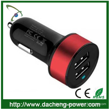 Promotional mini dual usb car charger for Iphone4/5/6